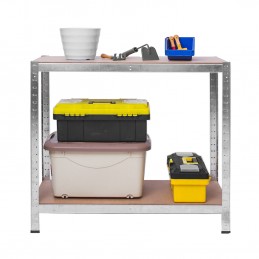 Regał metalowy magazynowy zestaw 2 szt 150 x 75 x 30 cm Plonos PL-700