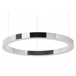 Lampa wisząca RING 80 srebrna - LED, stal polerowana