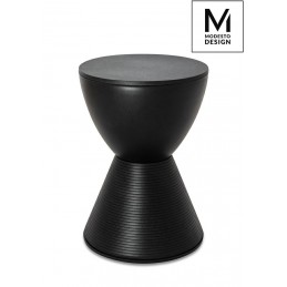 MODESTO stołek TAMBURO czarny - polipropylen
