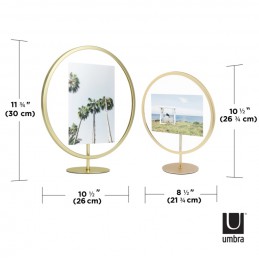 UMBRA ramka na zdjęcia INFINITY okrągła złota