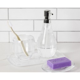 UMBRA kubek łazienkowy DROPLET przezroczysty