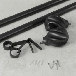 UMBRA karnisz pojedynczy HELIX 107 - 305 cm czarna