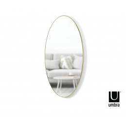 UMBRA owalne lustro 61 x 91 cm złote