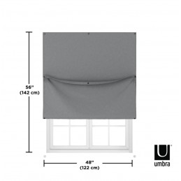 UMBRA panel zaciemniający NIGHTFALL 142 - 122 cm ciemno szary