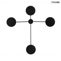 MOOSEE lampa ścienna SHADOW 4 czarna