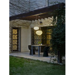 NEW GARDEN lampa wisząca PETRA 60 HANG biała