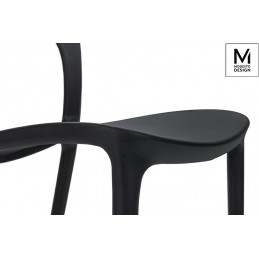 MODESTO krzesło ZING czarne - polipropylen