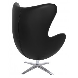 Fotel EGG SZEROKI PU czarny