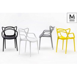 MODESTO krzesło HILO szare - polipropylen