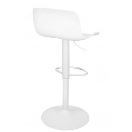 Krzesło barowe STOR regulowane białe