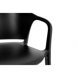 Krzesło CAMEL czarne - polipropylen