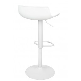 Krzesło barowe SNAP BAR regulowane białe