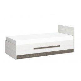 Łóżko 90x200 BLINCO BL16 sosna śnieżna / new grey