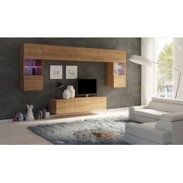 Meblościanka CALABRIA 2 dąb złoty