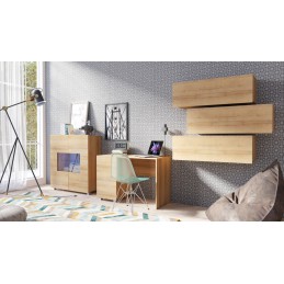 Meblościanka CALABRIA 9 dąb złoty