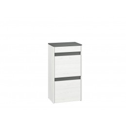 Szafka na buty HAGA HG04 sosna śnieżna / antracyt