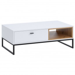 Ława OLIER OE5 biały / dąb artisan