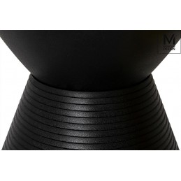 MODESTO stołek TAMBURO czarny - polipropylen