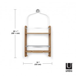 UMBRA półka prysznicowa BARREL naturalna