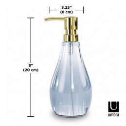 UMBRA dozownik do mydła DROPLET niebieski