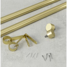 UMBRA pojedynczy karnisz CAPPA 91-168 cm złoty