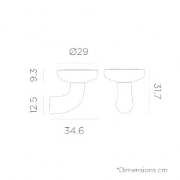 NEW GARDEN lampa ścienna PAQUITA WALL SOLAR