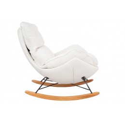 Fotel bujany OTILIA TEDDY biały