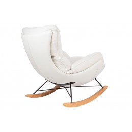 Fotel bujany OTILIA TEDDY biały