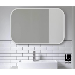 UMBRA lustro prostokątne HUB 61 x 91 cm białe