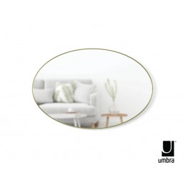 UMBRA owalne lustro 61 x 91 cm złote