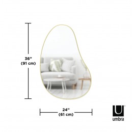 UMBRA lustro ścienne HUBBA 86 cm złote