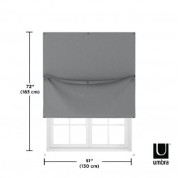 UMBRA panel zaciemniający NIGHTFALL 129 cm - 198 cm ciemno szary