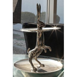 KARE patera / etażerka BUNNY srebrna