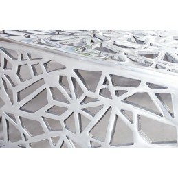 INVICTA stolik kawowy ABSTRACT 60cm  - srebrny, aluminium