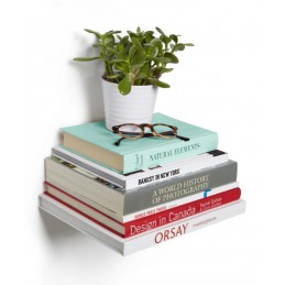 UMBRA kryjący zestaw trzech półek LARGE CONCEAL srebrne