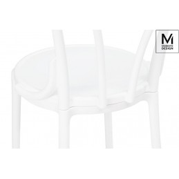 MODESTO krzesło TONI białe - polipropylen