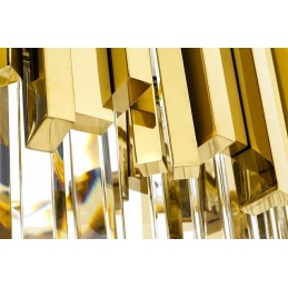 Lampa wisząca IMPERIAL GOLD 80 - stal, kryształ