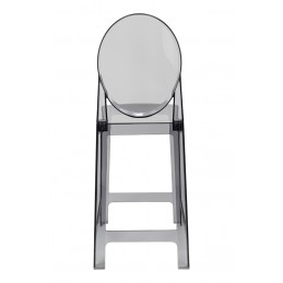 Krzesło barowe VICTORIA 65 cm dymione - poliwęglan