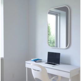 UMBRA lustro prostokątne HUB 61 x 91 cm białe