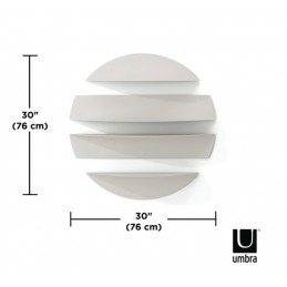 UMBRA półki ścienne SOLIS białe