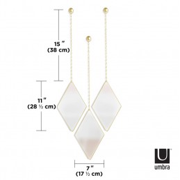 UMBRA lustra DIMA DIAMOND złote