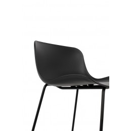 Krzesło barowe COMA czarne