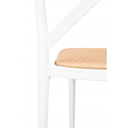 Krzesło barowe COUNTRY białe