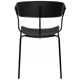 Krzesło JETT czarne - polipropylen, metal