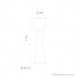 NEW GARDEN lampa ogrodowa GRACE 170  CABLE biała