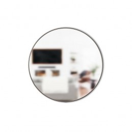 UMBRA lustro ścienne HUBBA 86 cm metaliczno / tytanowe