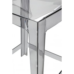 Krzesło barowe VICTORIA 65 cm dymione - poliwęglan