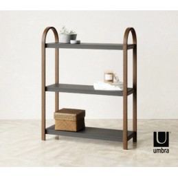 UMBRA półka wolnostojąca BELLWOOD czarny orzech