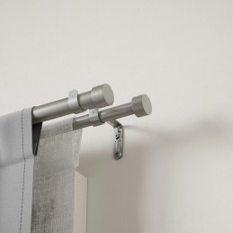 UMBRA podwójny karnisz CAPPA  305 - 457 cm srebrny
