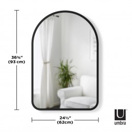 UMBRA lustro łukowate HUB czarne
